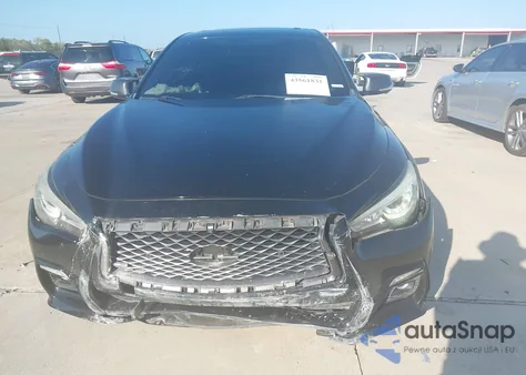 2018 Infiniti Q50 3.0T Red Sport 400 from USA, damaged, VIN JN1FV7AP7JM640056